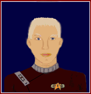 Image of face of LCDR Unstoffe, Chief of Security for our Star Trek Sim