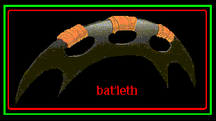bat'leth image, Klingon blade weapon for Klingon sim
