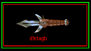 d'ktagh image, Klingon blade weapon for Klingon sim