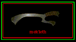 mek'leth image, Klingon blade weapon for Klingon sim