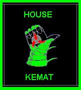 KLINGON HOUSE CREST/LOGO FOR HOUSE OF KEMAT, TUQ KEMAT